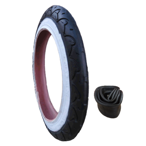 2 x Tyres Fits Prams Phil and Teds Classic 12 1/2 x 2 1/4 & ' 2 x FREE TUBES ' 