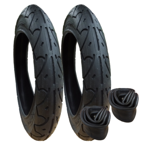 Pair Joolz Day Pram Tyres & Tubes 12 1/2 X 2 1/4 Chunky 